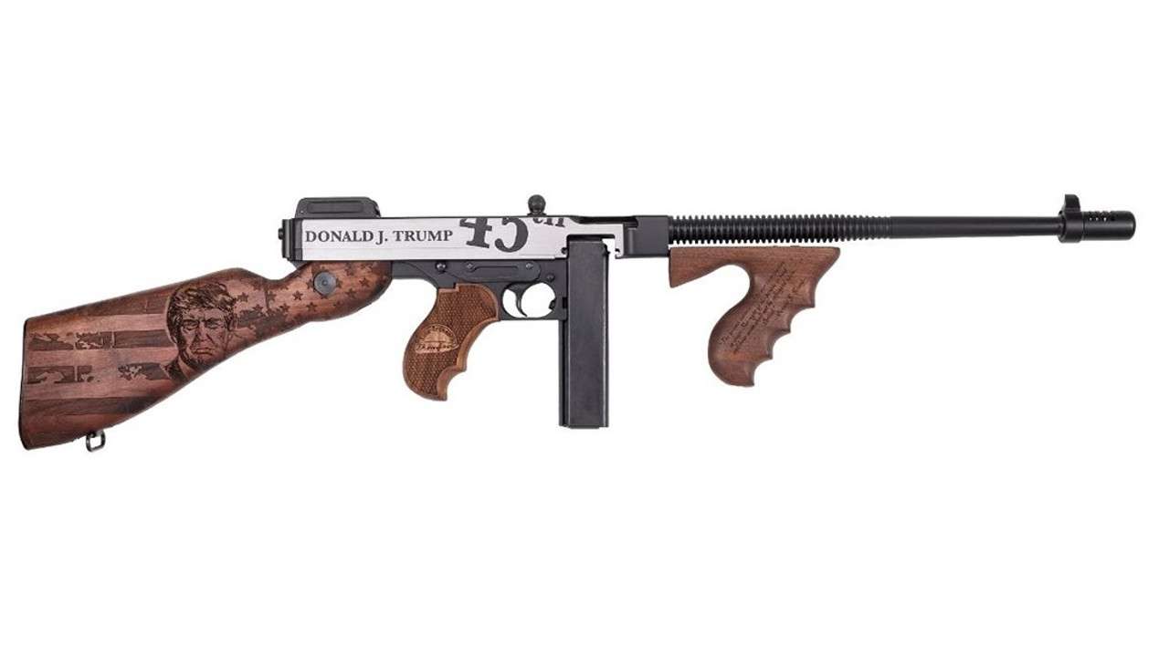 AUTO ORDNANCE TRUMP THOMPSON 45 ACP 16.5" RIFLE - LEFT SIDE