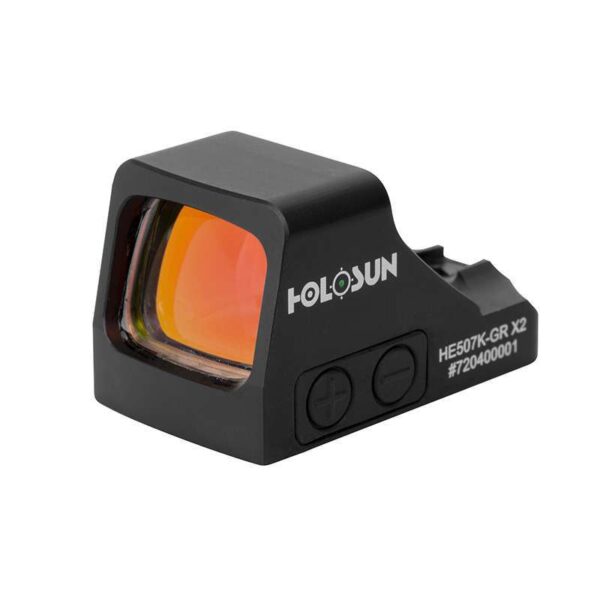 HOLOSUN HE507K-GR X2 MICRO GREEN DOT LEFT SIDE VIEW FRONT ANGLE