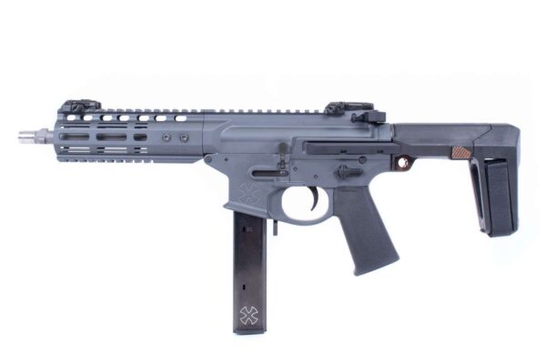 noveske space invader pistol sniper grey with magazine inserted left side view