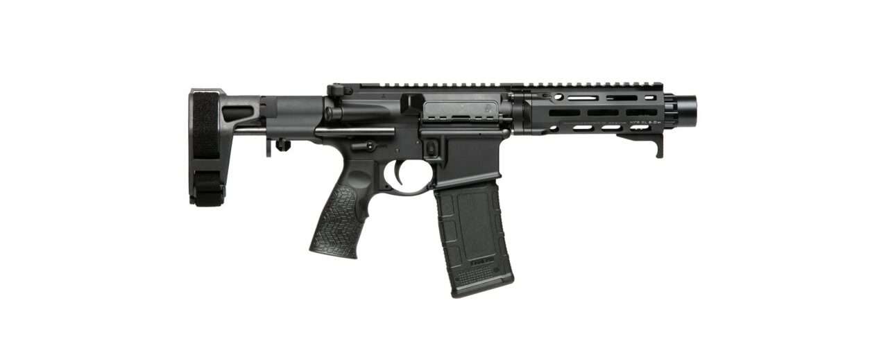 DANIEL DEFENSE DDM4 PDW 300 BLACKOUT PISTOL BLACK RIGHT SIDE VIEW BRACE COLLAPSED