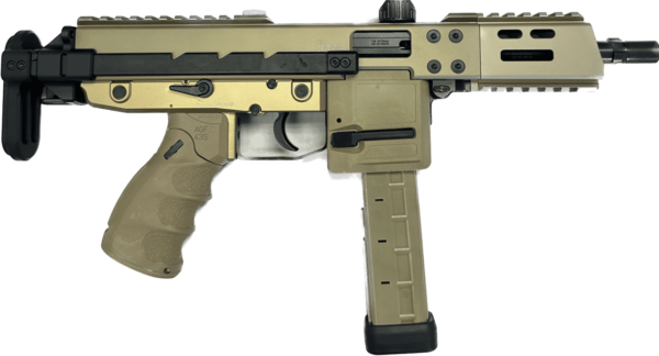 B&T KH9 COVERT PISTOL FDE 9MM LEFT SIDE VIEW FOLDED