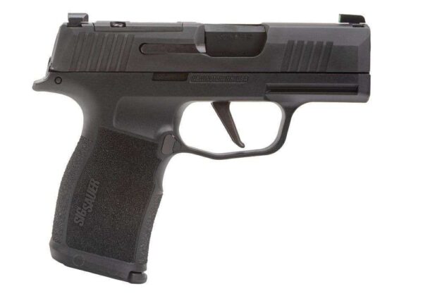 SIG SAUER P365X MANUAL SAFETY OPTIC PLATE COVER 9MM RIGHT SIDE VIEW FRONT ANGLE
