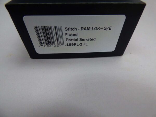 MICROTECH KNIVES STITCH RAM-LOK SINGLE EDGE FLUTED PARTIAL SERRATED LABEL