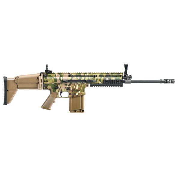 FN SCAR 17S NRCH MULTICAM 16" 7.62 NATO LEFT SIDE VIEW