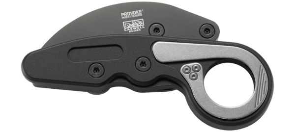 CRKT PROVOKE BLACK LEFT SDIE VIEW CLOSED