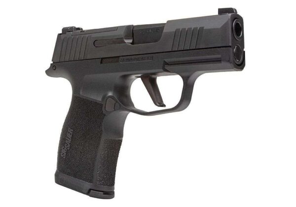 SIG SAUER P365X MANUAL SAFETY OPTIC PLATE COVER 9MM RIGHT SIDE VIEW FRONT ANGLE