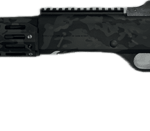 AGENCY ARMS BENELLI M4 BLACK MULTICAM TIN GOLD RIFLE STOCK 12GA RIGHT SIDE VIEW