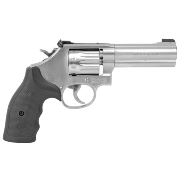 SMITH & WESSON MODEL 617 4" .22LR 10 SHOT K-FRAME STAINLESS LEFT SIDE VIEW