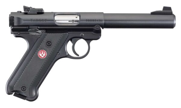 ruger mkiv target blued left side view