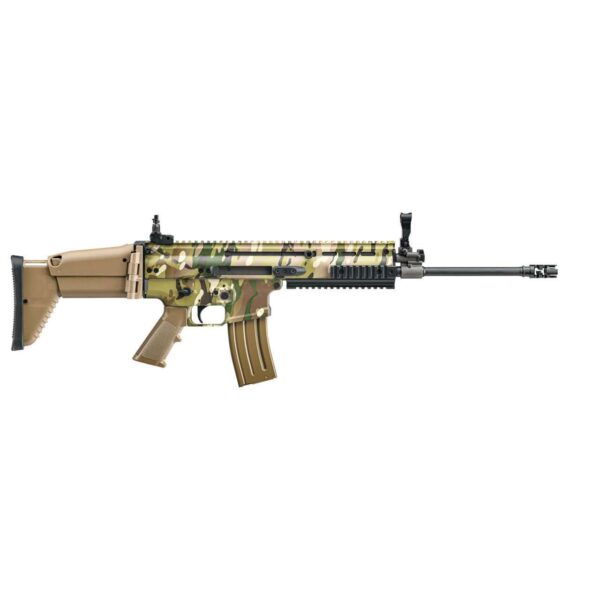 FN HERSTAL SCAR 16S NRCH MULTICAM 5.56 16" LEFT SIDE VIEW