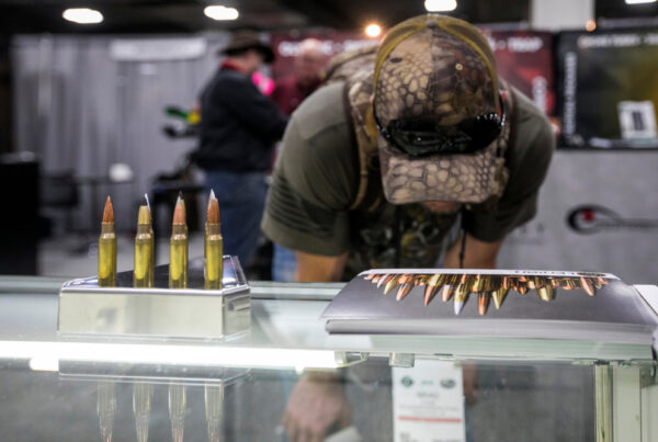 Las Vegas - Nevada - USA 01 22 2019 The Shot Show is the biggest fair for arms and weapons in the world